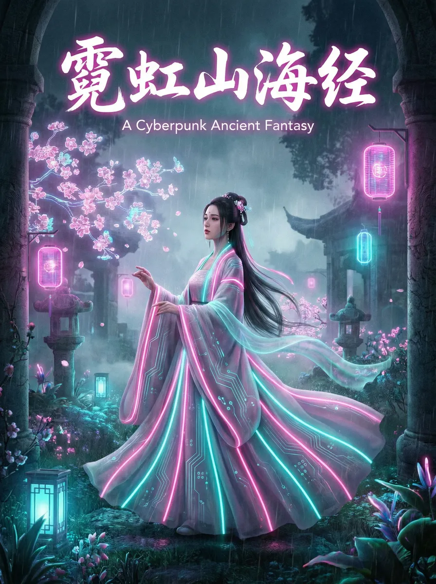 玉浦团之天下第一 古风奇缘短剧 - 霓虹山海经海报